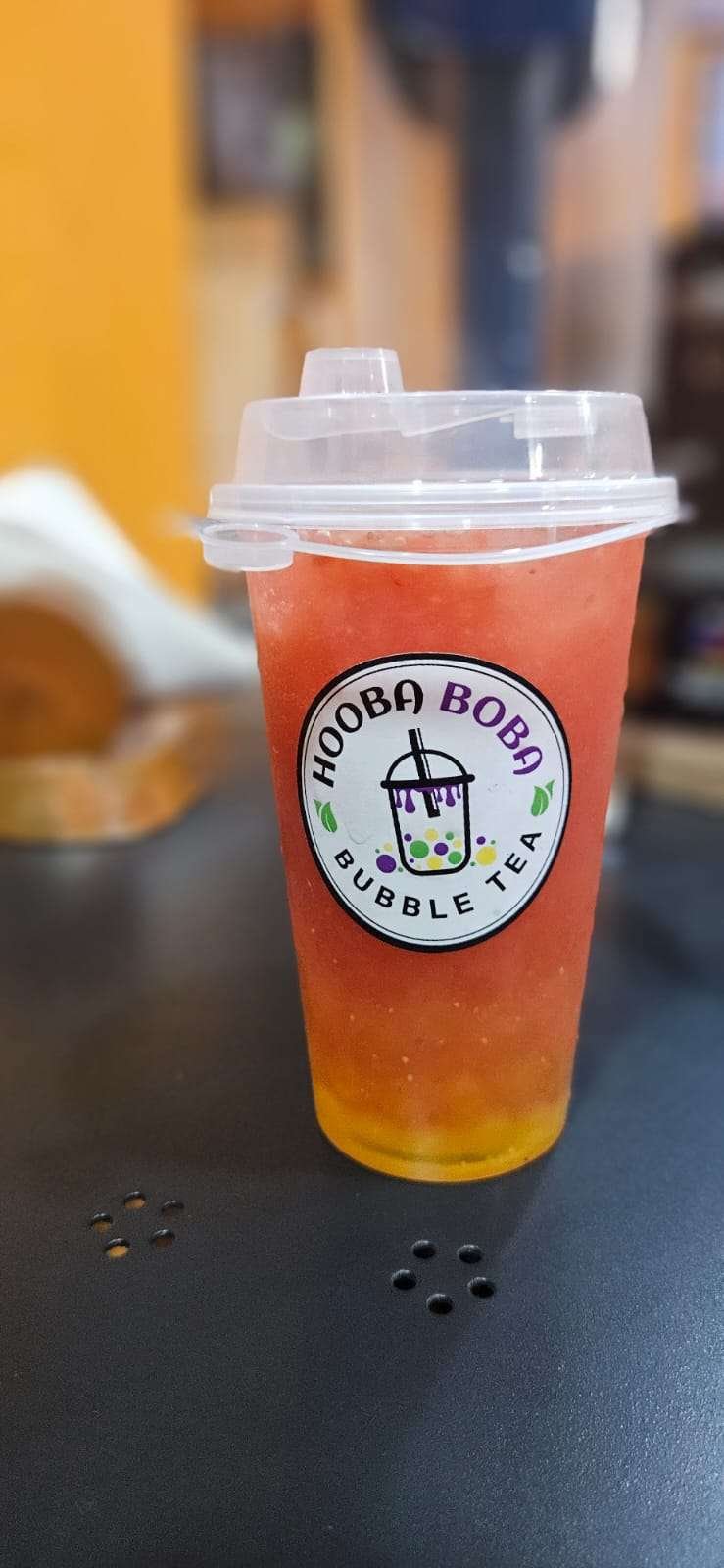 Strawberry Fruit Tea at Hooba Boba, Vellore