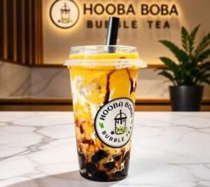 Mango bubble tea