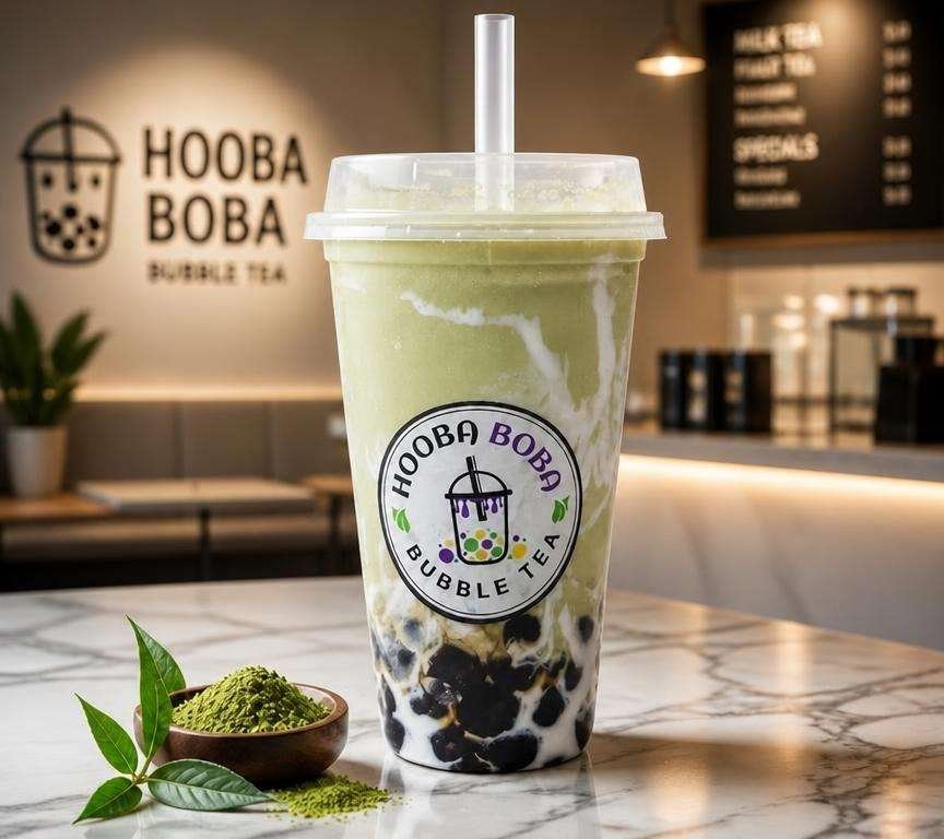 Matcha bubble tea made with Japanese matcha – Hooba Boba Vellore